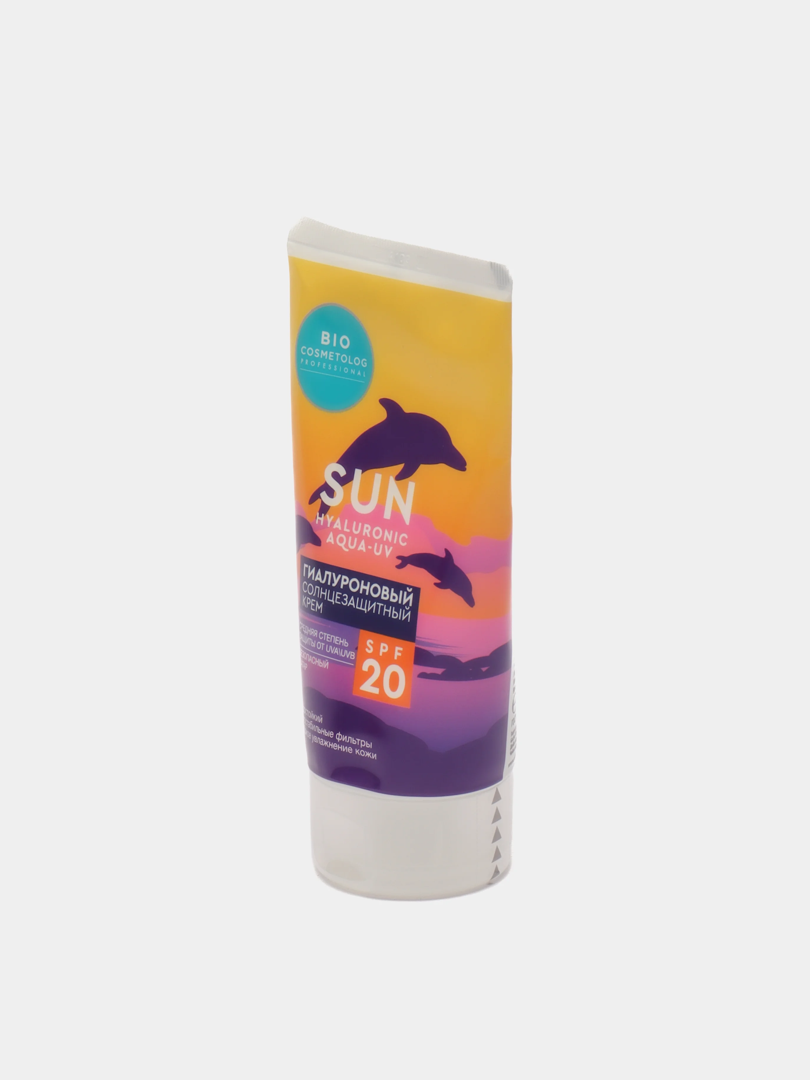 Гиалуроновый солнцезащитный крем для тела SPF 20 серии BIO Cosmetolog Professional, 150 мл