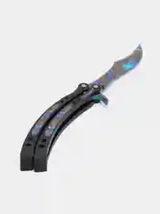 Терракотовый нож "Бабочка. CS GO", деревянный