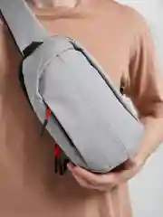 Серый сумка мужская через плечо