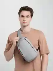 Серый сумка мужская через плечо