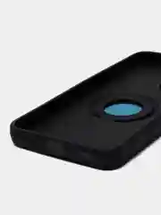 Черный чехол Samsung Galaxy A23, Самсунг Галакси А23 силиконовый, магнитный, с кольцом