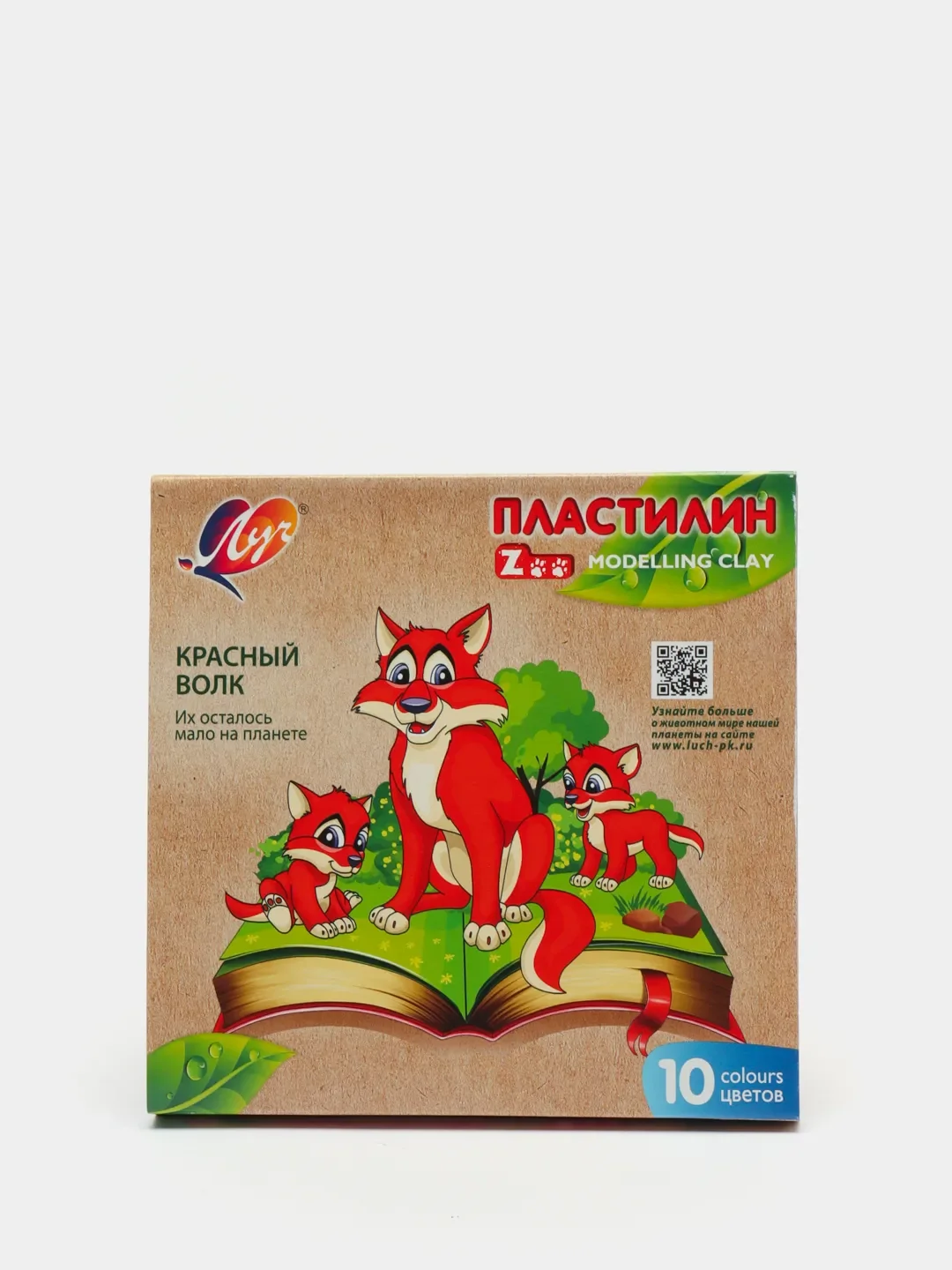Пластилин Луч ZOO 6цв.(90г), 8цв.(120г), 10цв.(150г), 12цв.(180г), 16цв.(240г), 24цв.(360г