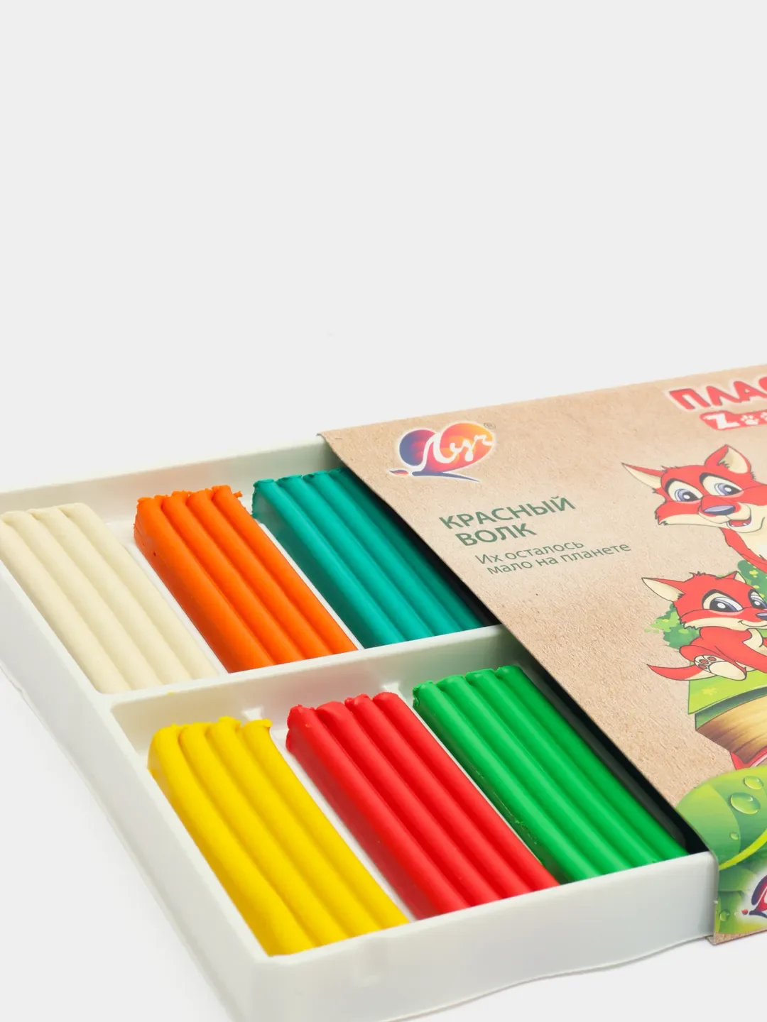 Пластилин Луч ZOO 6цв.(90г), 8цв.(120г), 10цв.(150г), 12цв.(180г), 16цв.(240г), 24цв.(360г