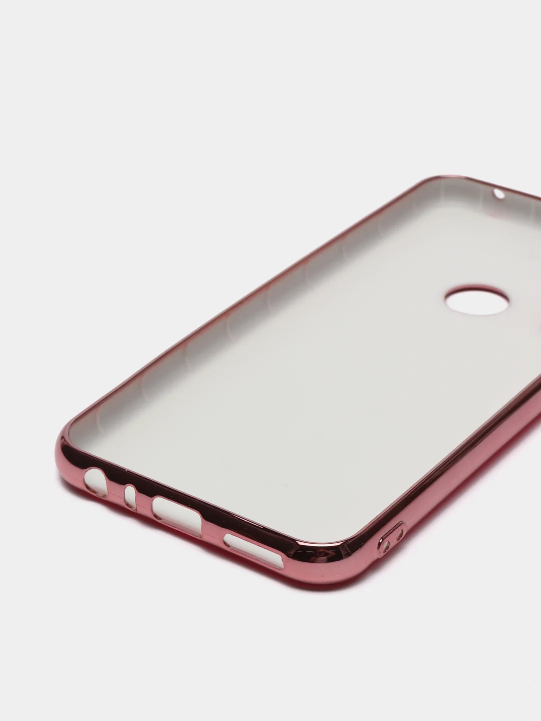 Фуксия чехол Xiaomi Redmi Note 8T цветной, силиконовый, с глянцевой рамкой (Редми Нот 8Т)