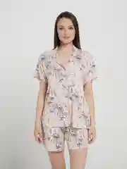 Женская пижама с шортами из вискозы