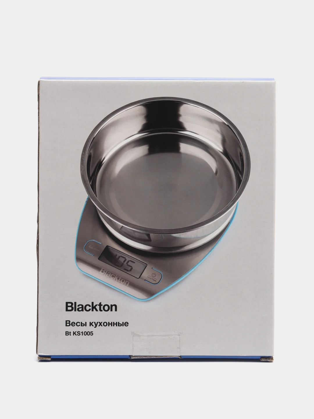 Серый металлик электронные кухонные весы Blackton Bt KS1005, цифровые с LCD-дисплеем