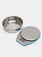 Серый металлик электронные кухонные весы Blackton Bt KS1005, цифровые с LCD-дисплеем