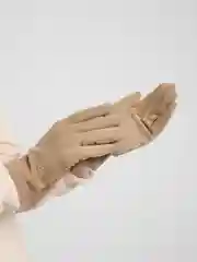 Бежевый перчатки сенсорные, теплые