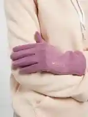 Сиреневый перчатки сенсорные, теплые