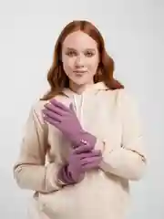 Розовый перчатки сенсорные, теплые
