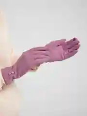 Розовый перчатки сенсорные, теплые