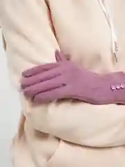Розовый перчатки сенсорные, теплые