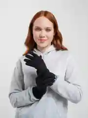 Черный перчатки сенсорные, теплые