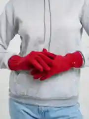 Вишнёвый перчатки сенсорные, теплые