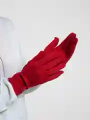 Вишнёвый перчатки сенсорные, теплые
