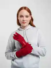 Красный перчатки сенсорные, теплые