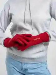 Красный перчатки сенсорные, теплые