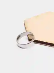 Серебряный обручальное кольцо классическое, нержавеющая сталь