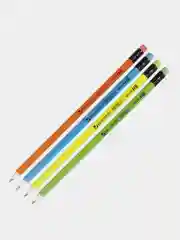 Карандаш чернографитный HB с ластиком Brauberg Neon, 12 штук, 880427