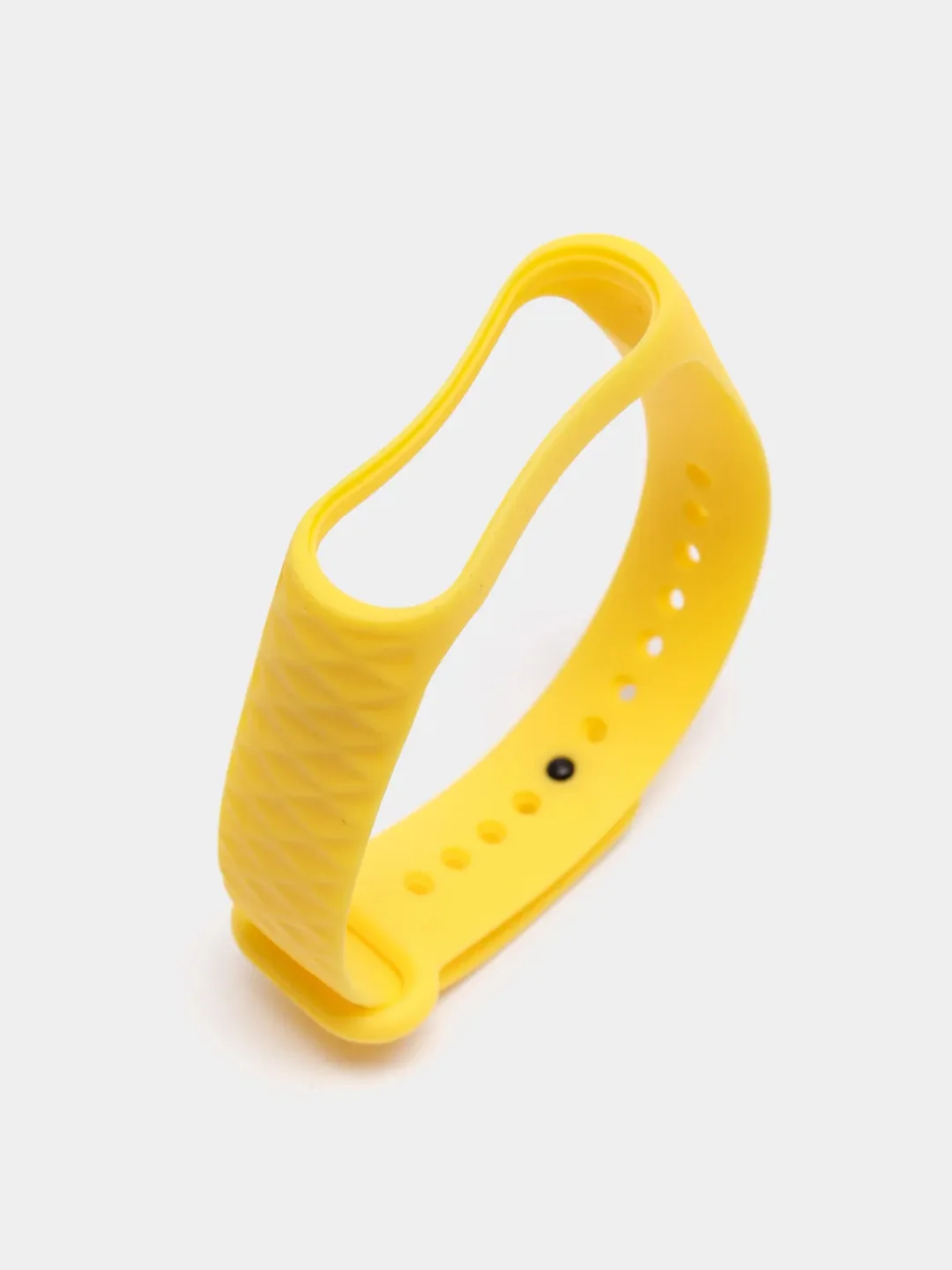 Желтый ремешок силиконовый для Xiaomi Mi Band 3, Mi Band 4 (Ми Банд 3, 4), рифленый