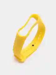 Желтый ремешок силиконовый для Xiaomi Mi Band 3, Mi Band 4 (Ми Банд 3, 4), рифленый