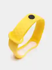 Желтый ремешок силиконовый для Xiaomi Mi Band 3, Mi Band 4 (Ми Банд 3, 4), рифленый