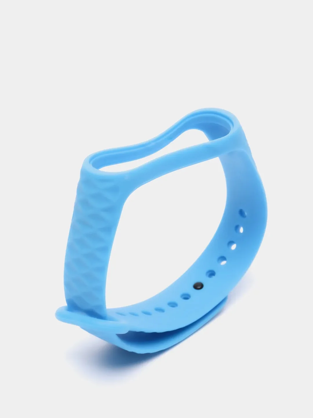 Синий ремешок силиконовый для Xiaomi Mi Band 3, Mi Band 4 (Ми Банд 3, 4), рифленый