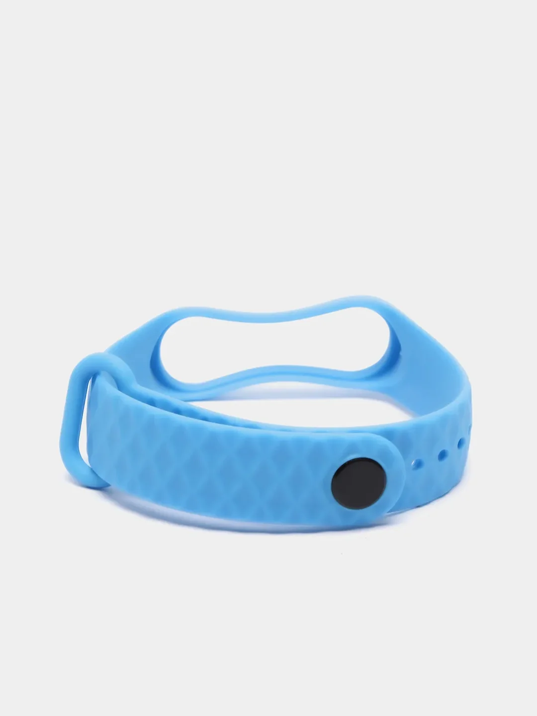Синий ремешок силиконовый для Xiaomi Mi Band 3, Mi Band 4 (Ми Банд 3, 4), рифленый