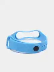 Синий ремешок силиконовый для Xiaomi Mi Band 3, Mi Band 4 (Ми Банд 3, 4), рифленый