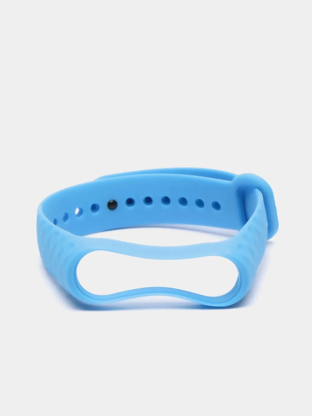 Синий ремешок силиконовый для Xiaomi Mi Band 3, Mi Band 4 (Ми Банд 3, 4), рифленый