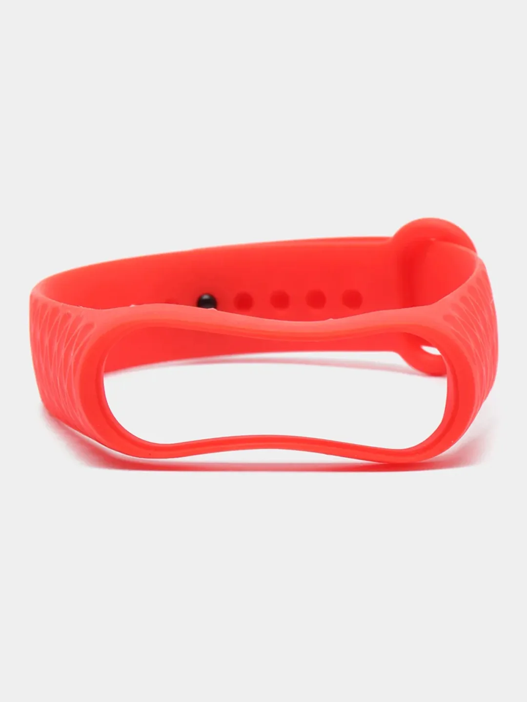 Красный ремешок силиконовый для Xiaomi Mi Band 3, Mi Band 4 (Ми Банд 3, 4), рифленый