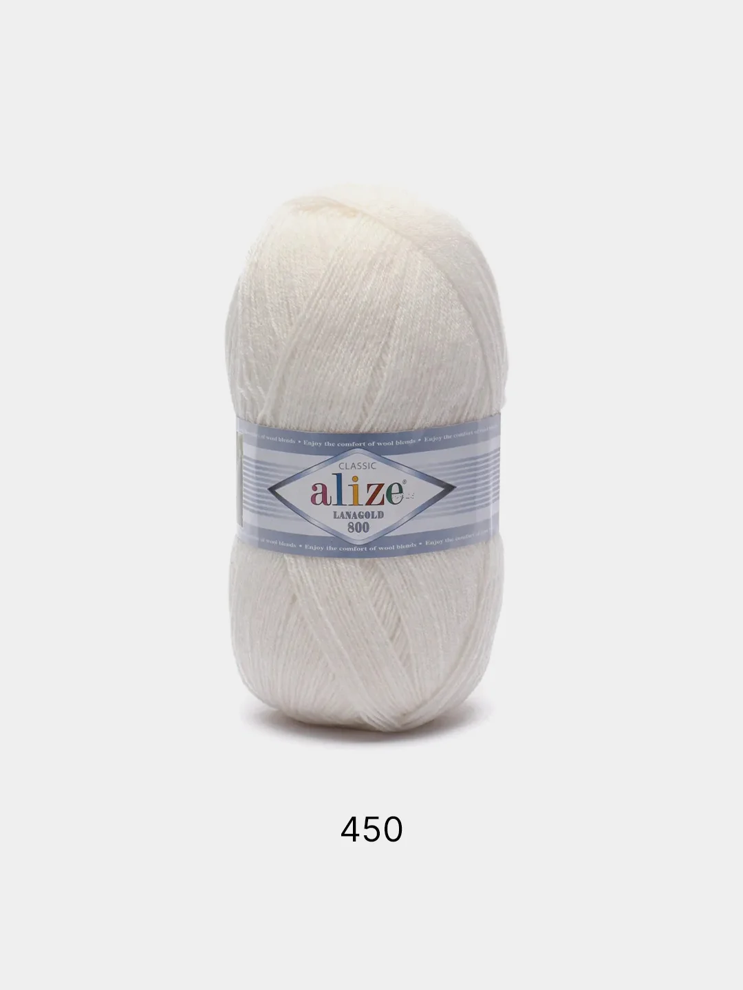 Прозрачный пряжа Alize Lanagold 800 Акрил 51% Шерсть 49% 100г 800м