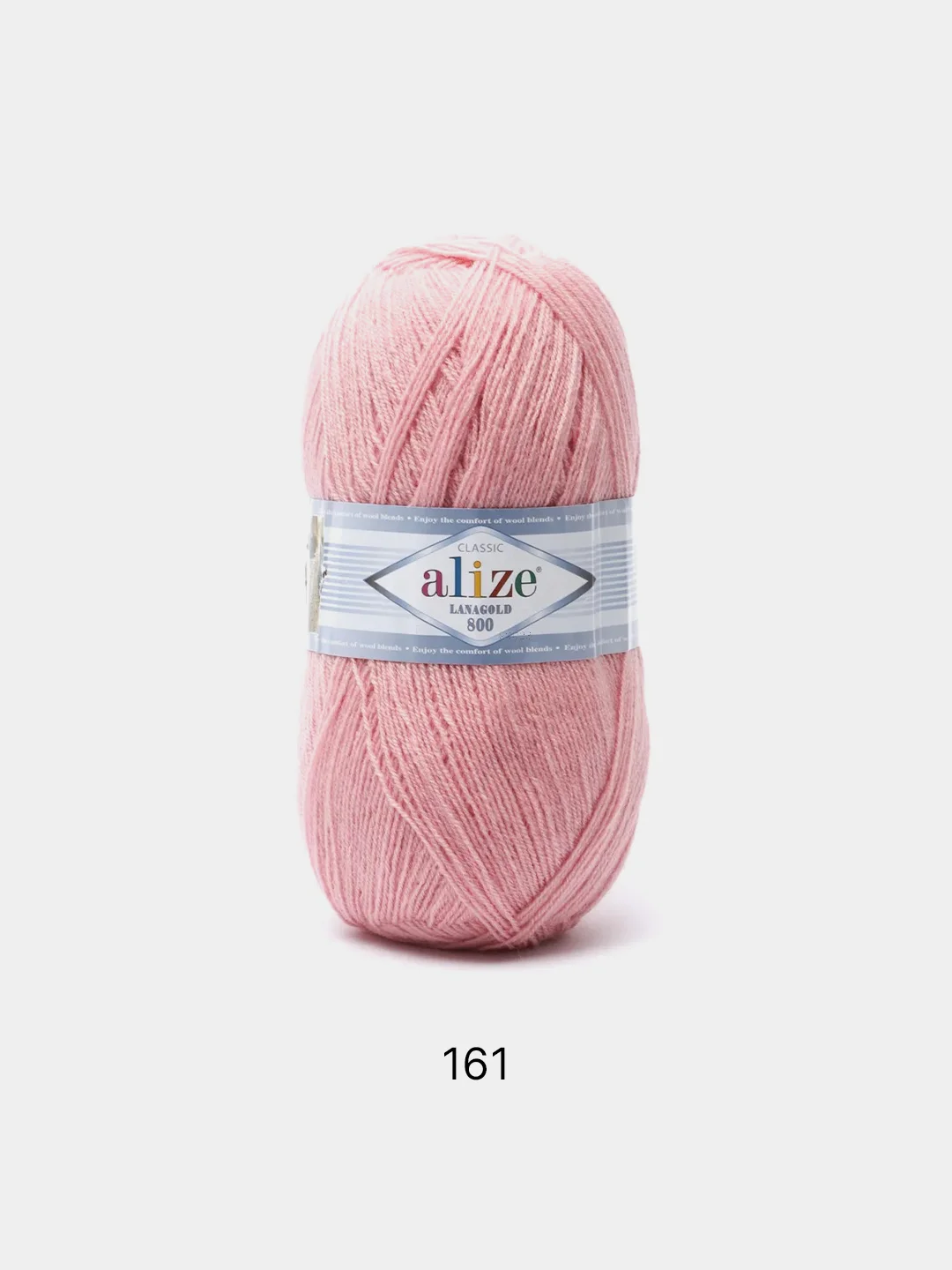Пудровый пряжа Alize Lanagold 800 Акрил 51% Шерсть 49% 100г 800м