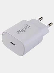 Сетевое зарядное устройство Perfeo с разъемом Type-C, 18 W, 2 цвета