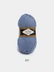 Синий меланж пряжа Alize Lanagold 51% Акрил 49% Шерсть 100г 240м (часть 2)