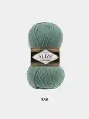 Бирюзовый пряжа Alize Lanagold 51% Акрил 49% Шерсть 100г 240м (часть 2)