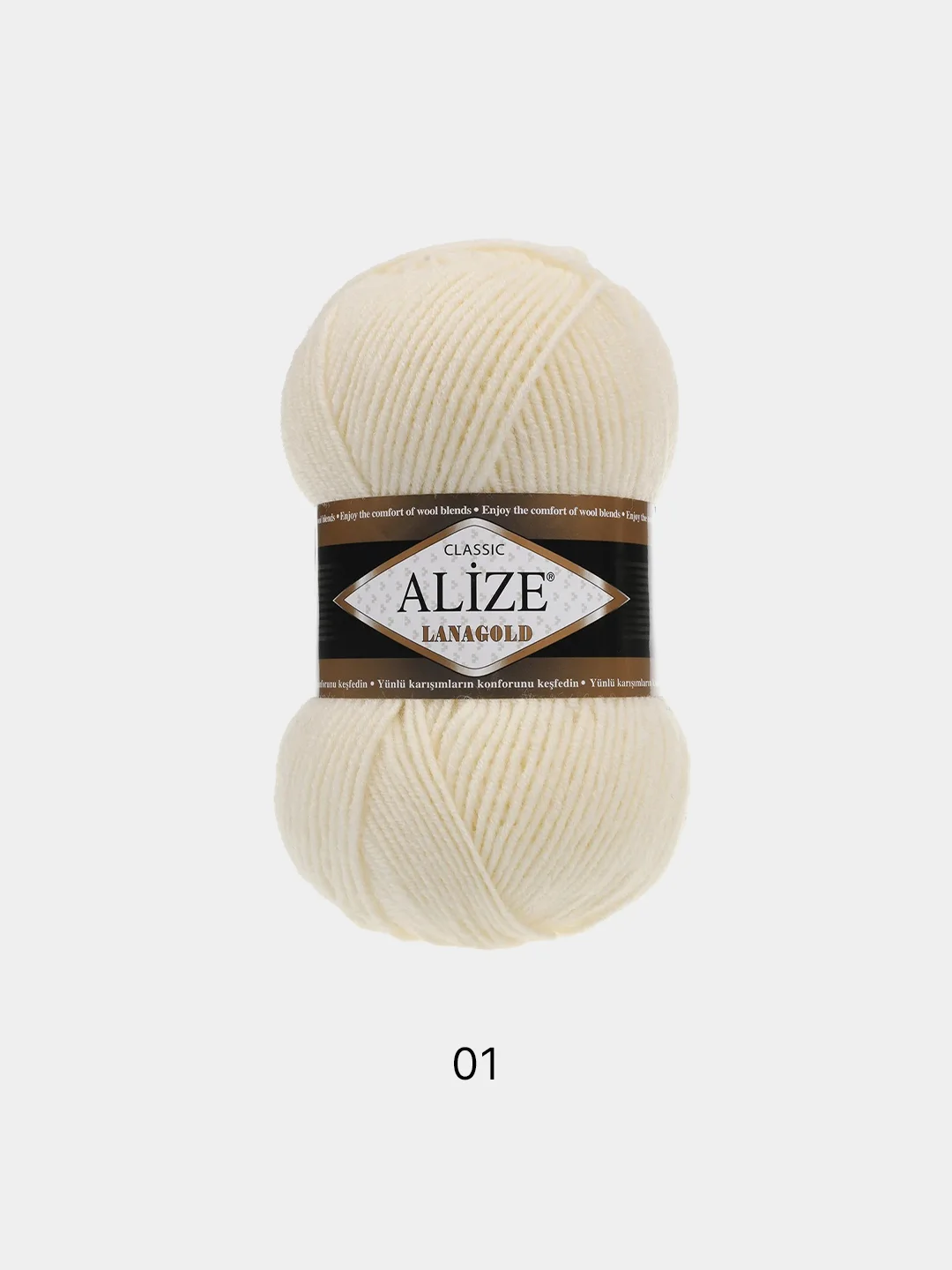 Белый пряжа Alize Lanagold 51% Акрил 49% Шерсть 100г 240м (часть 2)