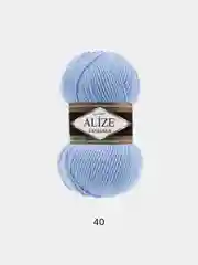 Голубой пряжа Alize Lanagold 51% Акрил 49% Шерсть 100г 240м (часть 2)