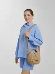 Сумка женская круглая из джута, вязаная, плетеная, ручная работа