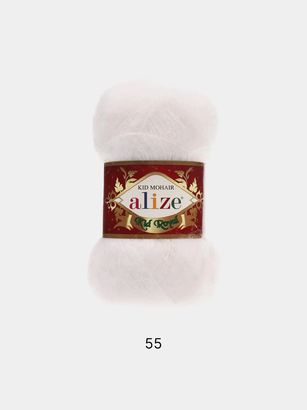 Белый пряжа Alize Kid Mohair Kid Royal 50 62% Кид мохер 38% Полиамид 50г 500м
