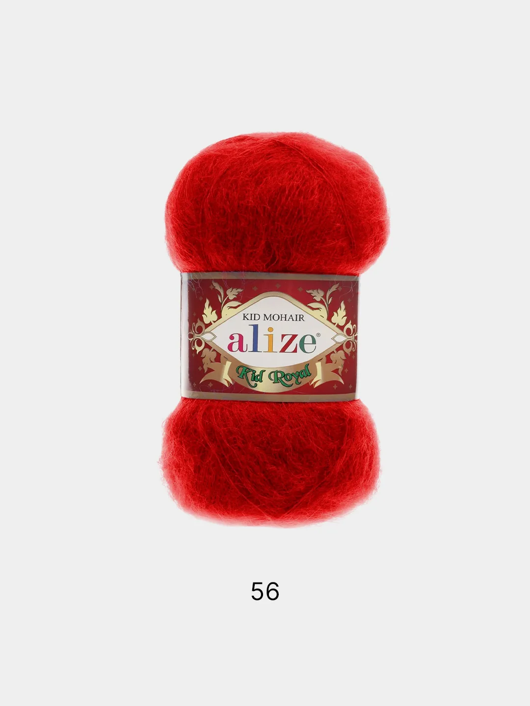 Красный пряжа Alize Kid Mohair Kid Royal 50 62% Кид мохер 38% Полиамид 50г 500м