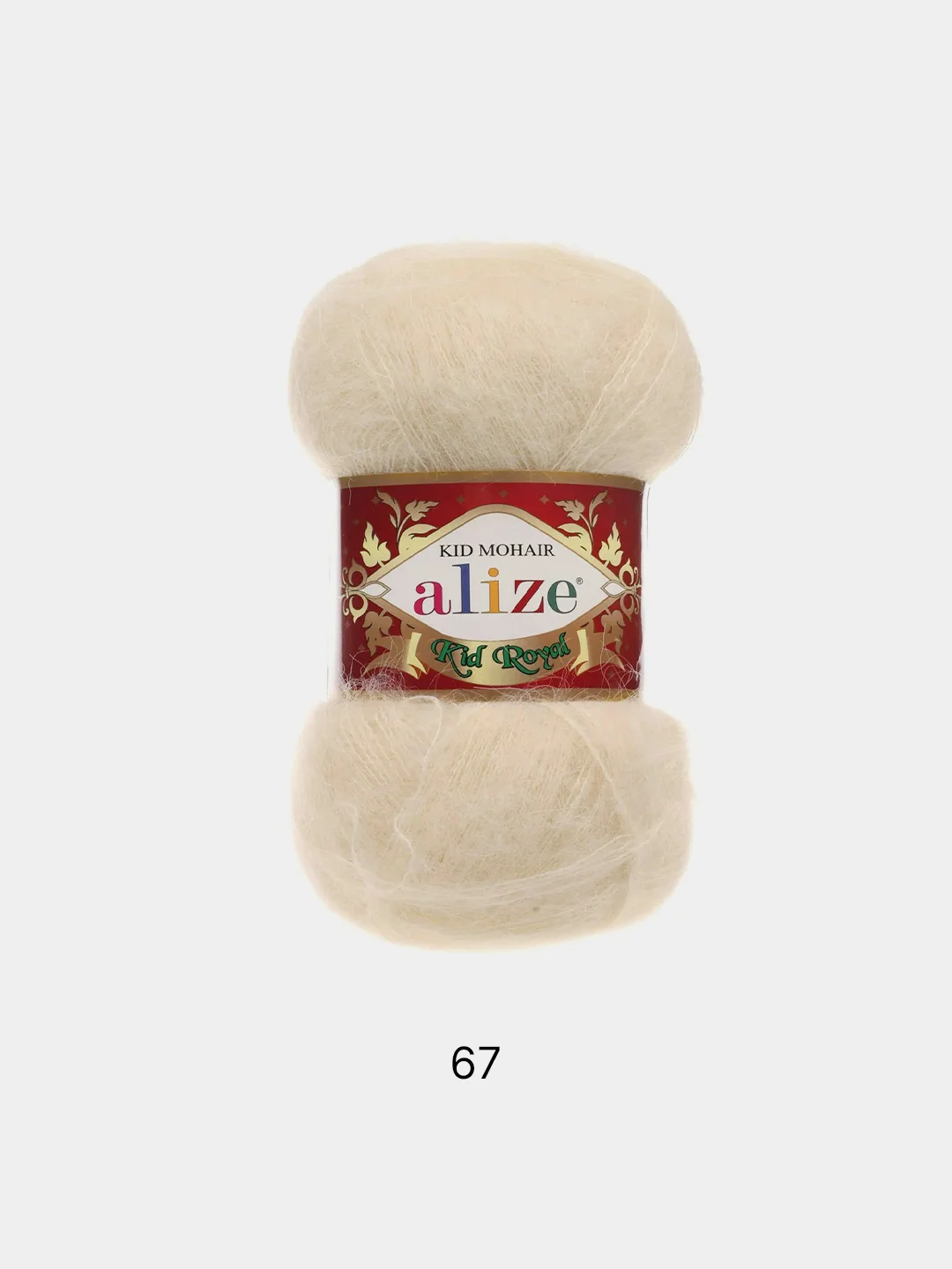 Бежевый пряжа Alize Kid Mohair Kid Royal 50 62% Кид мохер 38% Полиамид 50г 500м