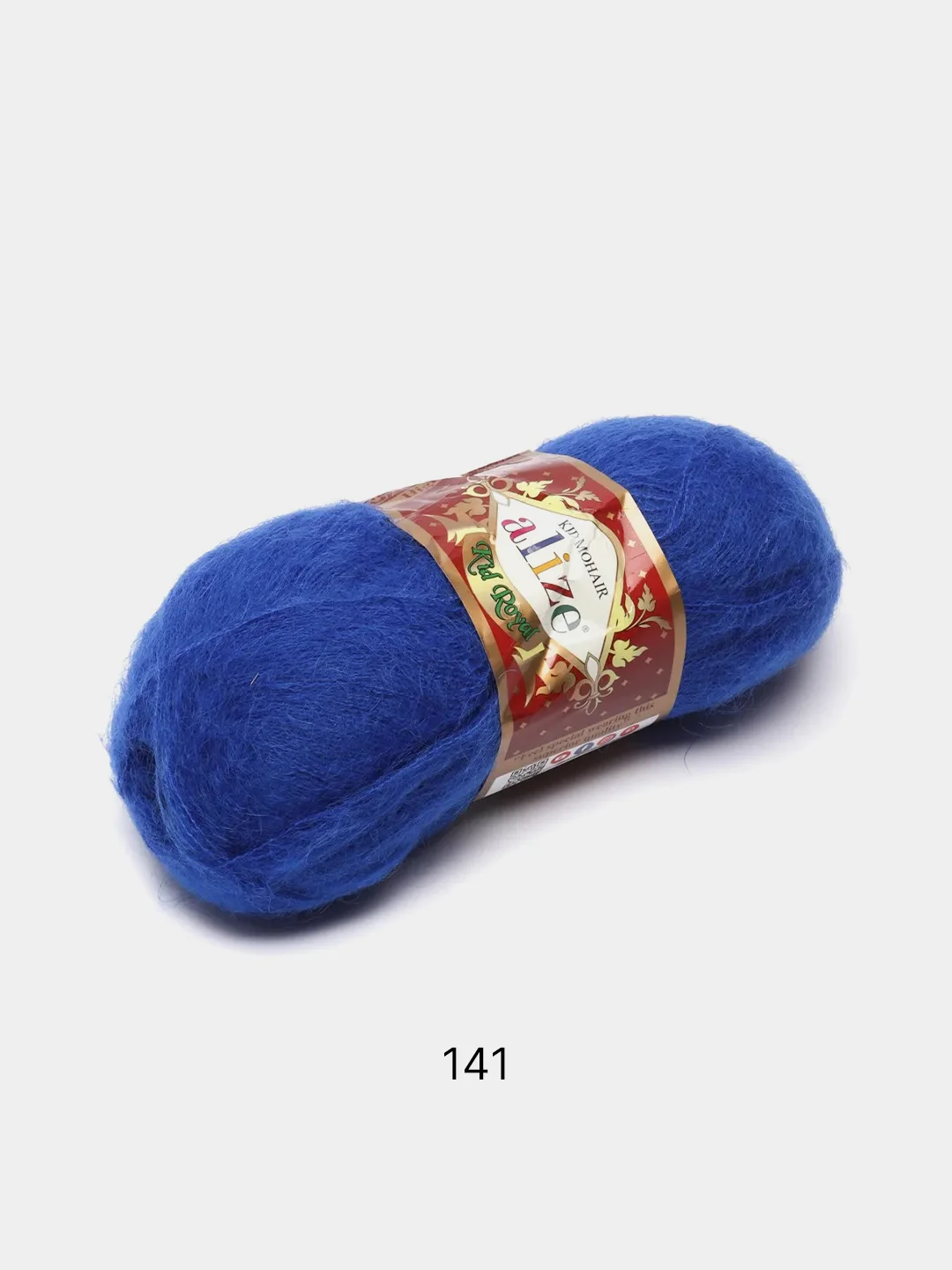 Синий пряжа Alize Kid Mohair Kid Royal 50 62% Кид мохер 38% Полиамид 50г 500м
