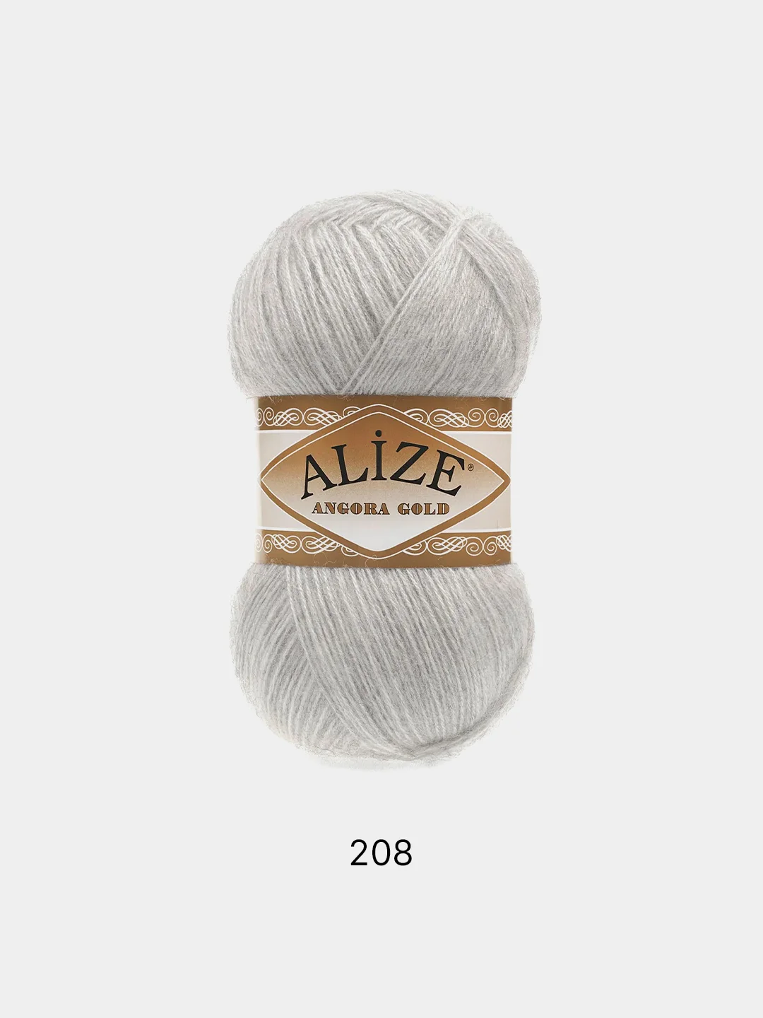 Серый меланж пряжа Alize Angora Gold 20% Шерсть 80% Акрил 100г 550м (часть 2)