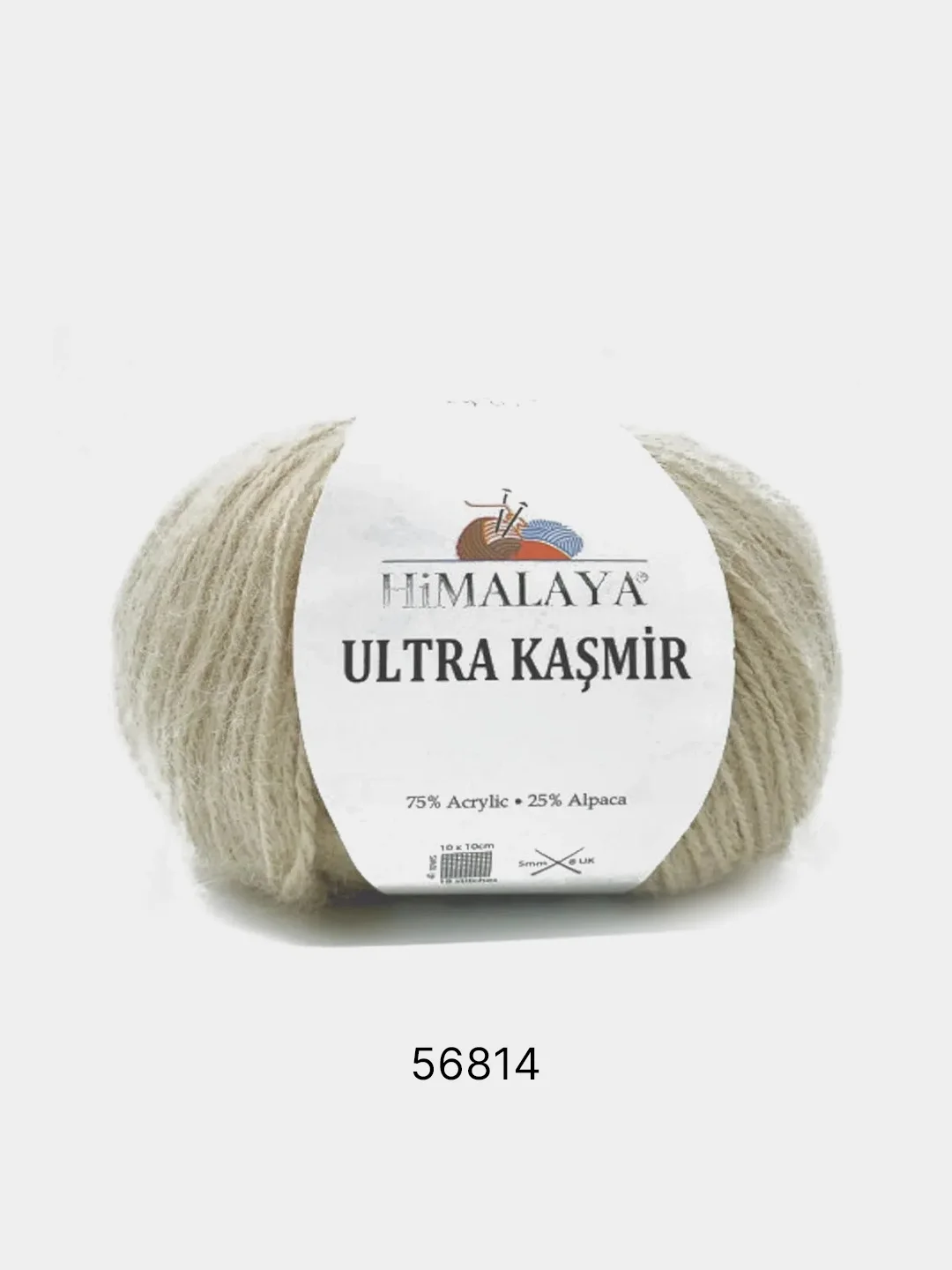 Бежевый пряжа Himalaya Ultra Kasmir 75% Акрил 25% Альпака 50г 175м