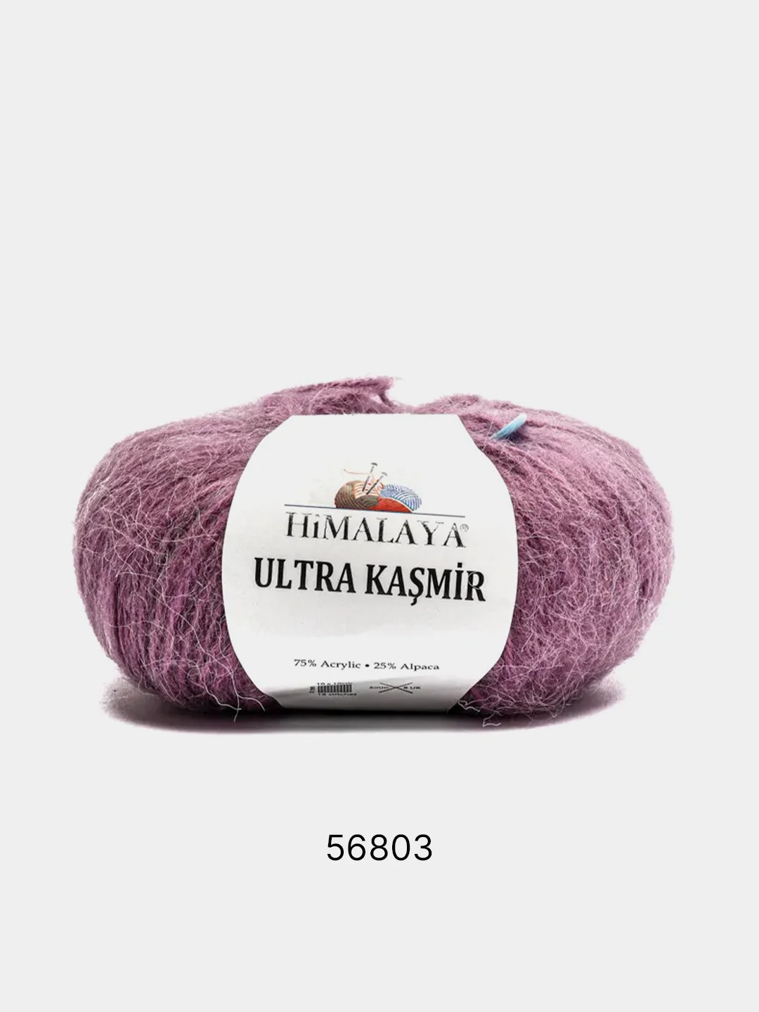 Лавандовый пряжа Himalaya Ultra Kasmir 75% Акрил 25% Альпака 50г 175м