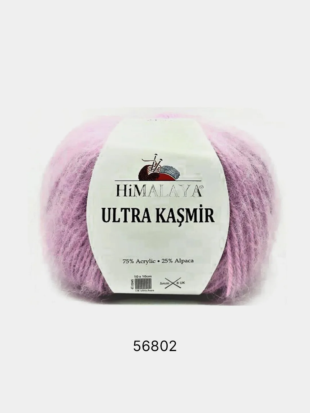 Конфетный пряжа Himalaya Ultra Kasmir 75% Акрил 25% Альпака 50г 175м