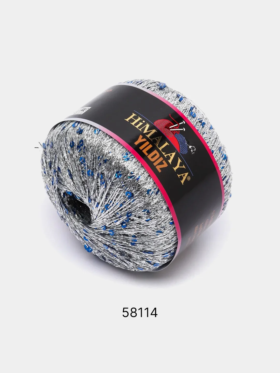 Ледяной пряжа фантазийная Himalaya Yildiz 76% Металлик 24% Пайетки 25г 393м