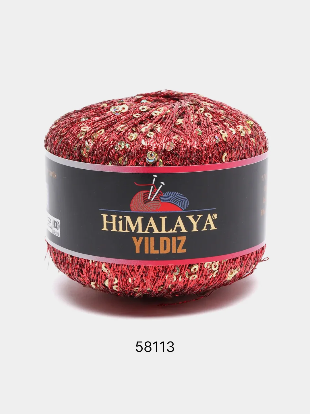 Терракотовый пряжа фантазийная Himalaya Yildiz 76% Металлик 24% Пайетки 25г 393м