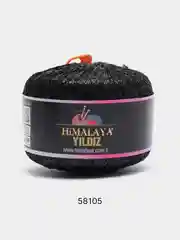 Угольный пряжа фантазийная Himalaya Yildiz 76% Металлик 24% Пайетки 25г 393м